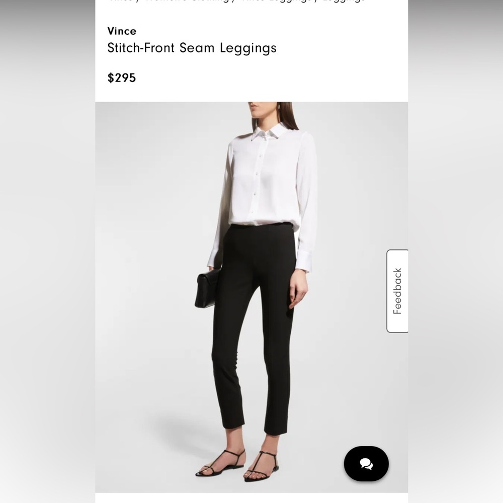 COPY - Vince pants - cute, cropped, slit front pockets for sexy silhouette NWOT